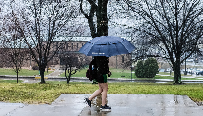 Woman with Umbrella