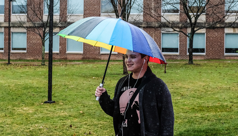 Man with Umbrella