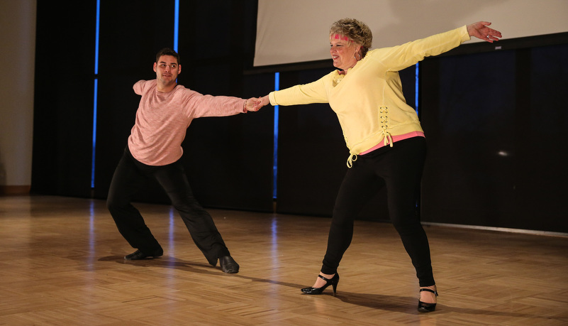 Students dancing