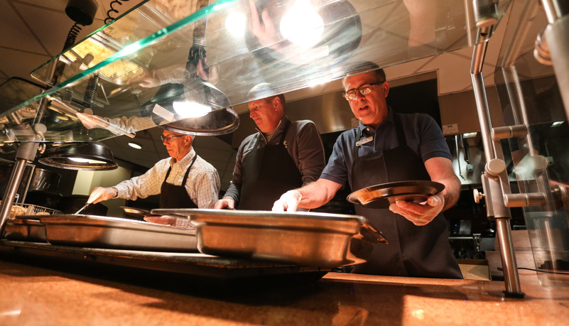 Food being served