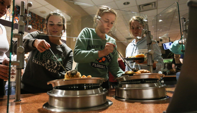 Food being served