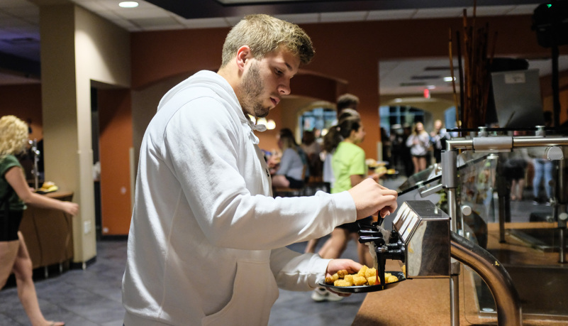 Food being served