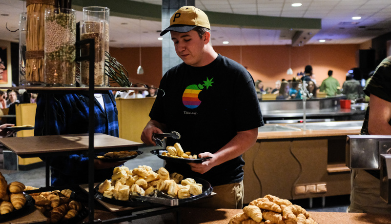 Food being served