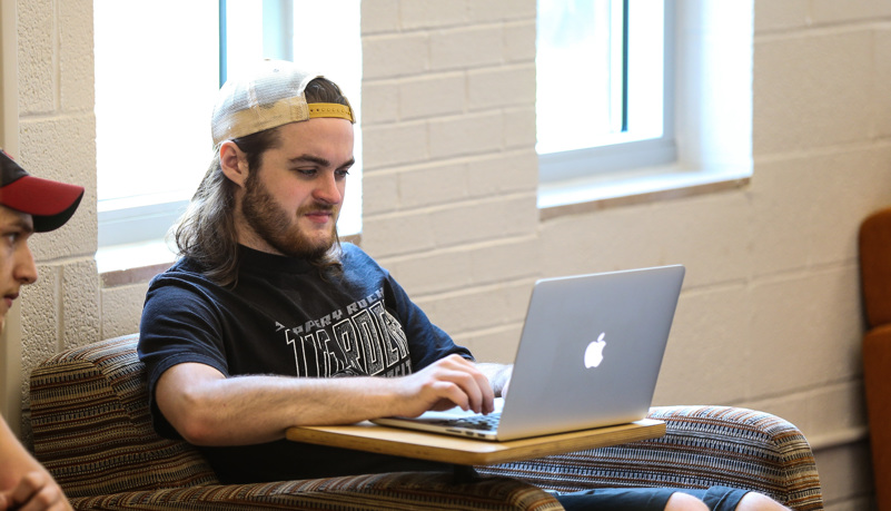 Students studying