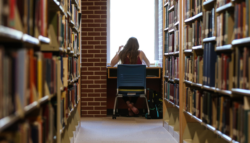 Students studying