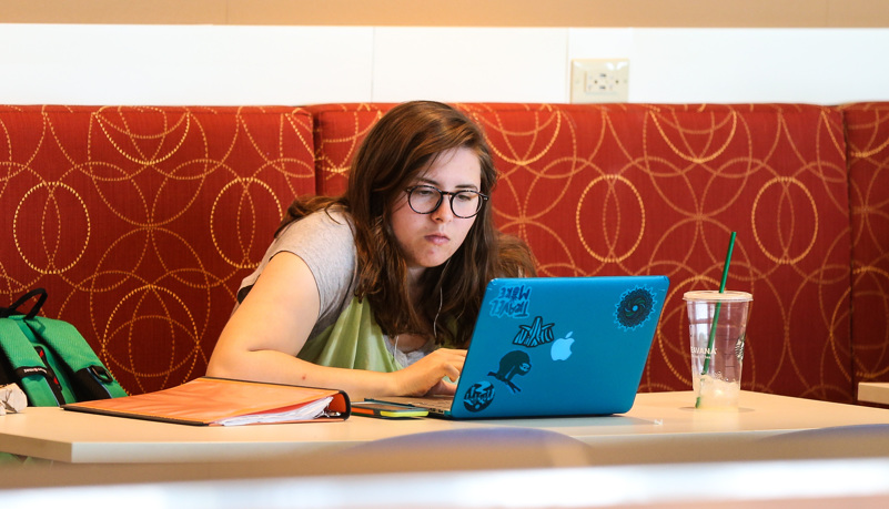 Students studying