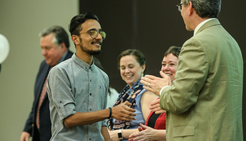 Global graduates receive their pins