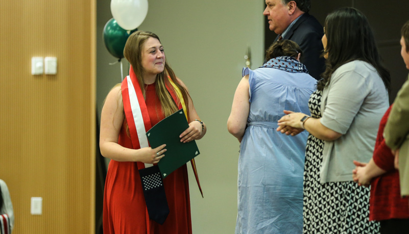 Global graduates receive their pins