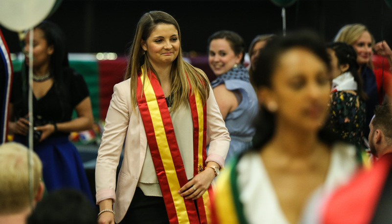 Global graduates receive their pins