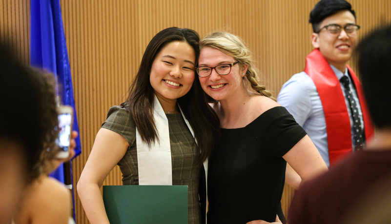 Global graduates receive their pins