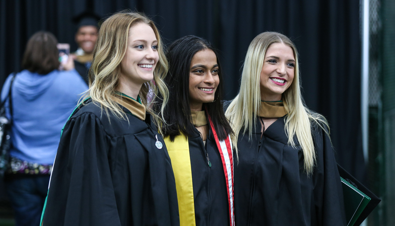 Graduate celebrates