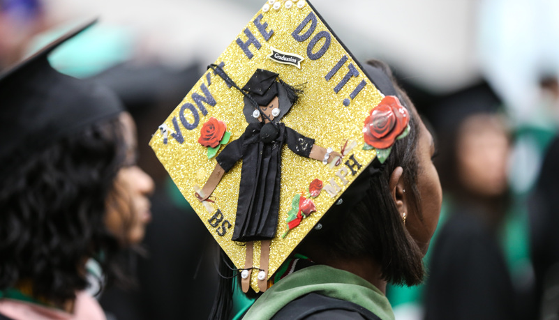 Decorated graduation cap