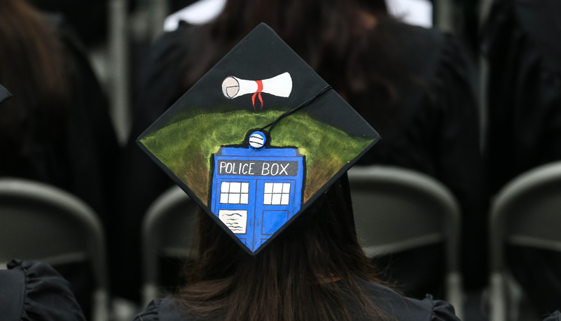 Decorated graduation cap