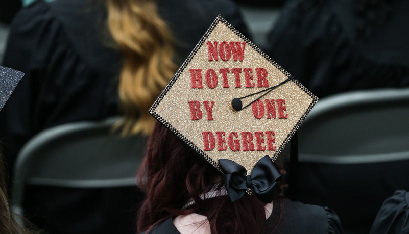 Decorated graduation cap