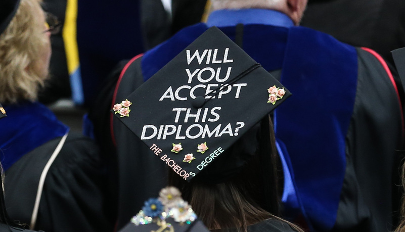 Decorated graduation cap