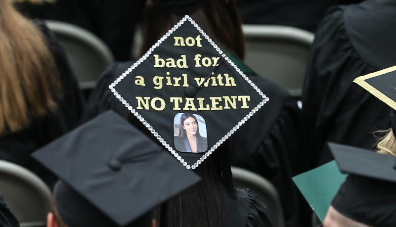 Decorated graduation cap