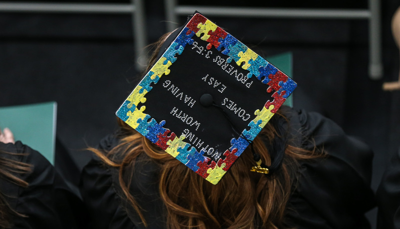 Decorated graduation cap