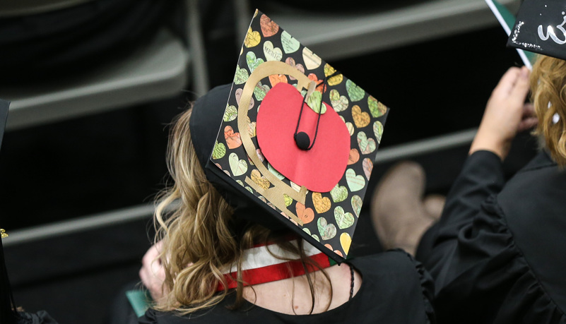 Decorated graduation cap