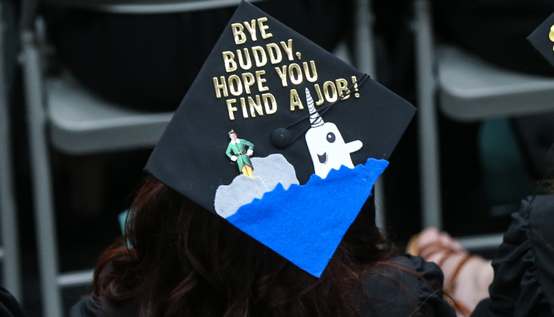 Decorated graduation cap