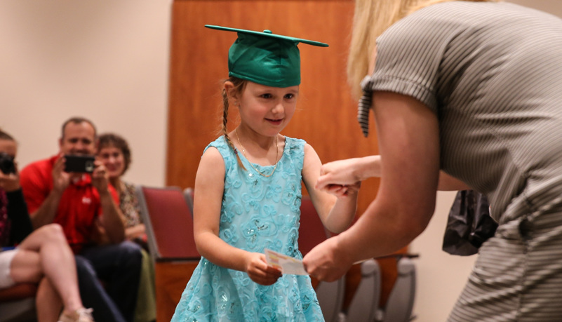 pre-schooler graduating