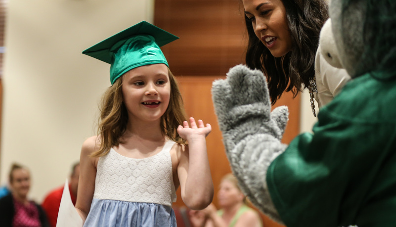 pre-schooler graduating