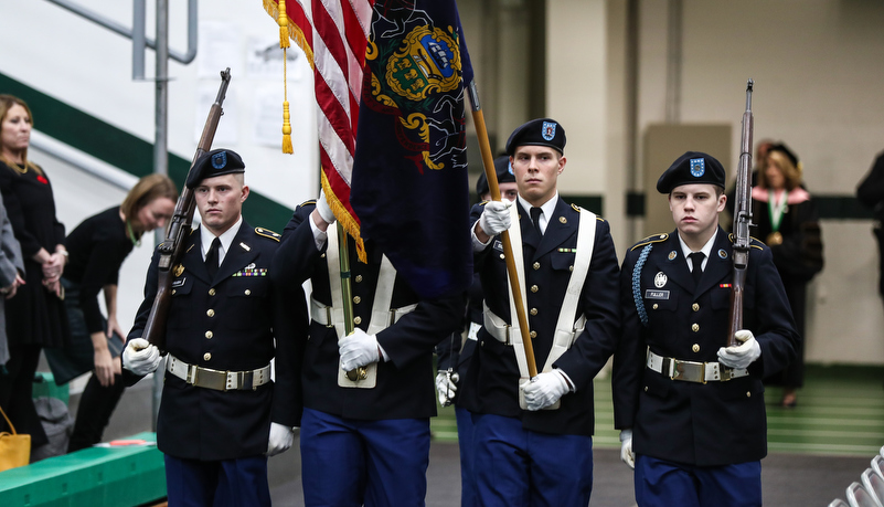 ROTC brings in the colors