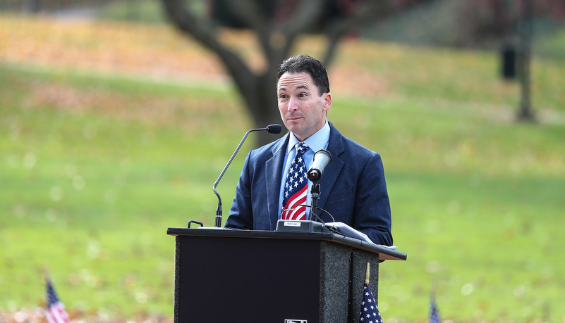 Veteran professor addresses the attendees