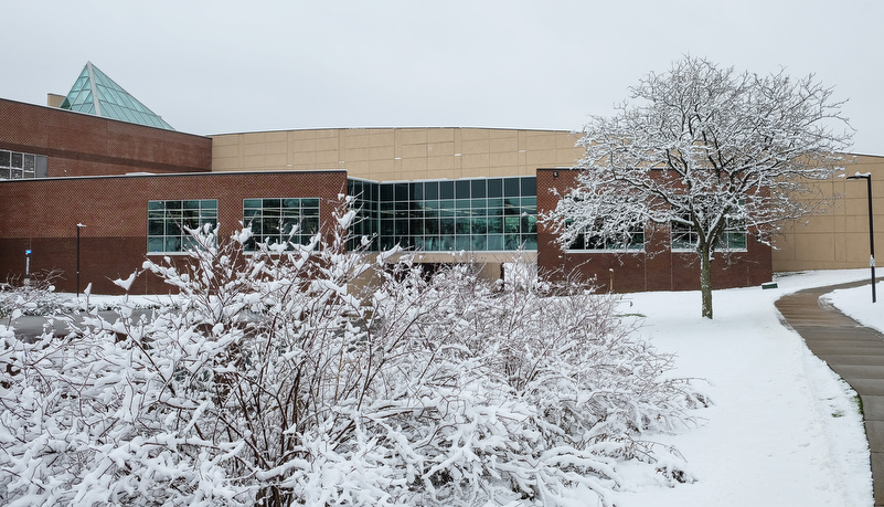 The Arc covered in ice and snow