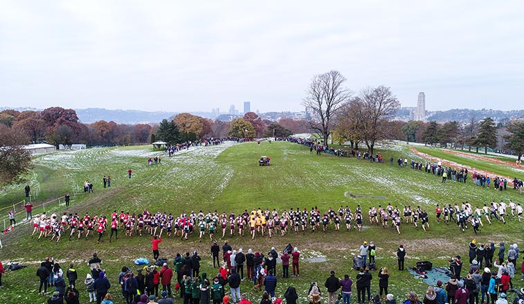 The Men's Atlantic Regional race at the start