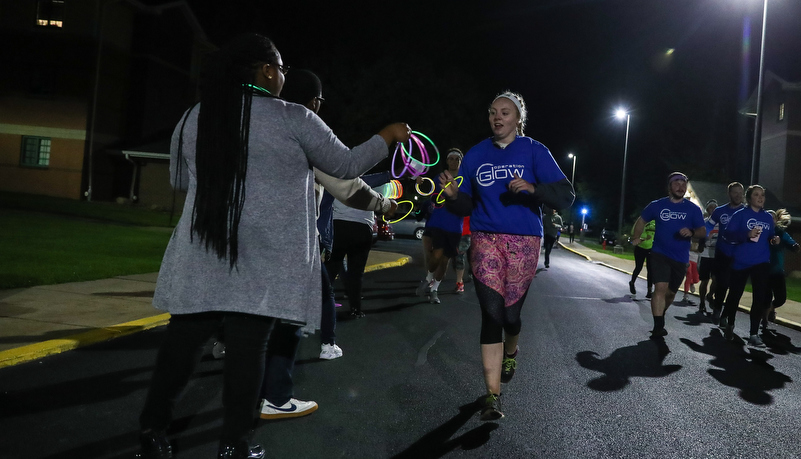 Students running