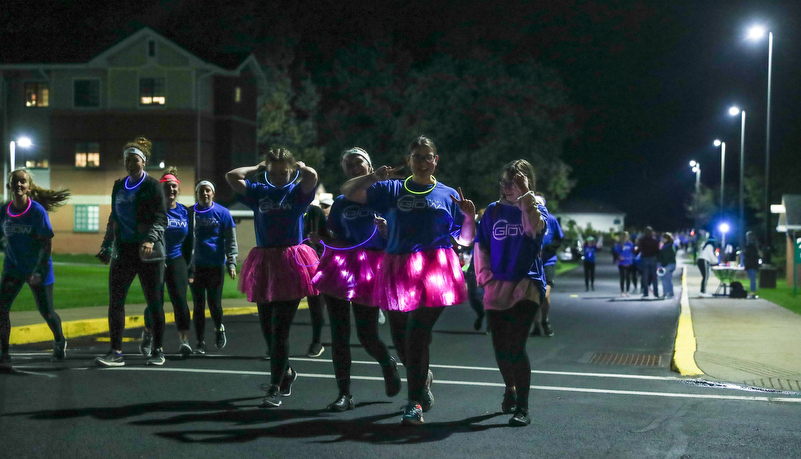 Students running