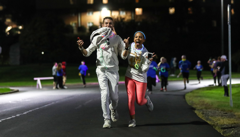 Students running