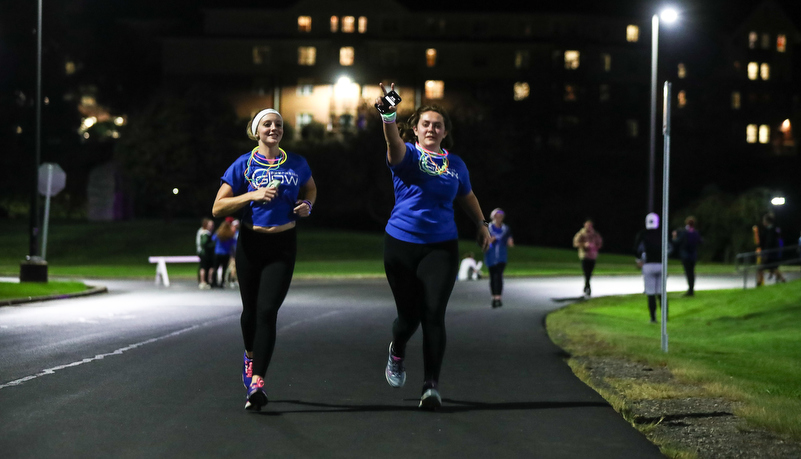 Students running