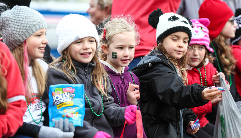 kids in ride a float