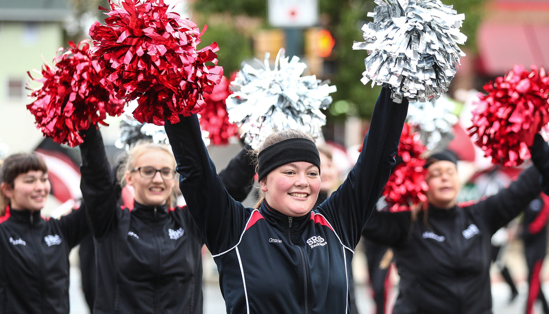 marching band in the parade