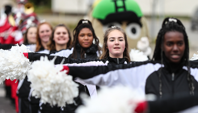 marching band in the parade