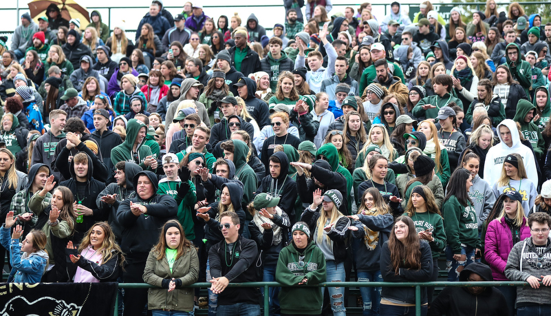 student section is ready to go