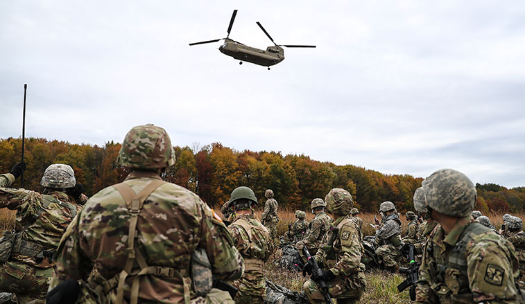 ROTC Cadets prepare for a training mission