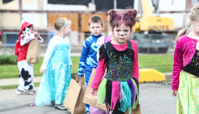 Girl dressed like a cat