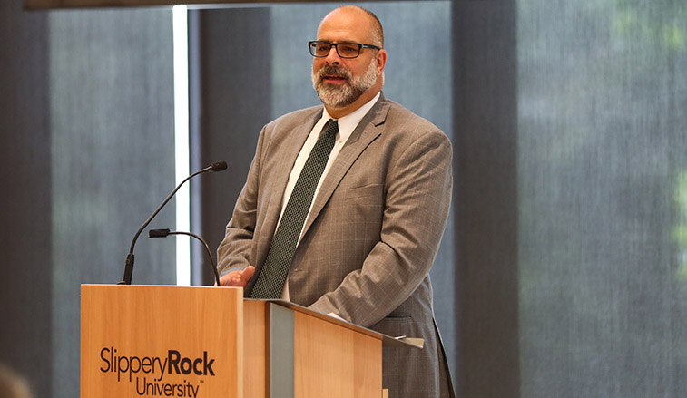 President Behre delivers the State of the University address