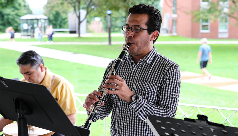 A band plays music