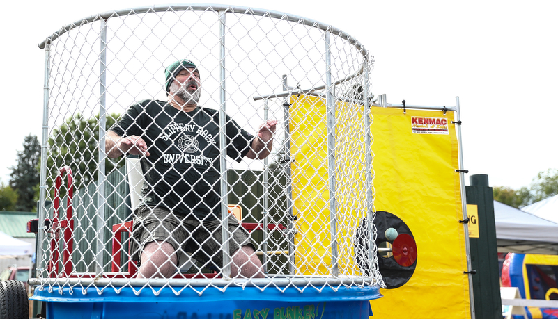 President in the dunk tank