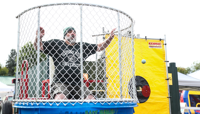 President in the dunk tank