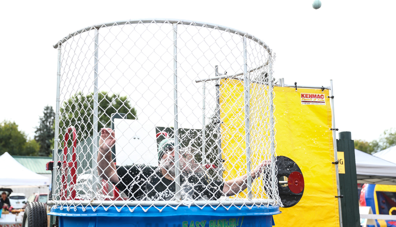 President in the dunk tank