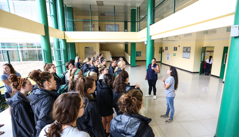 players tour the facility