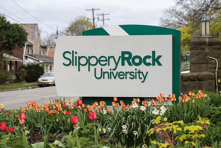 SRU entrance sign