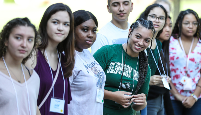 Students during jump start orientation