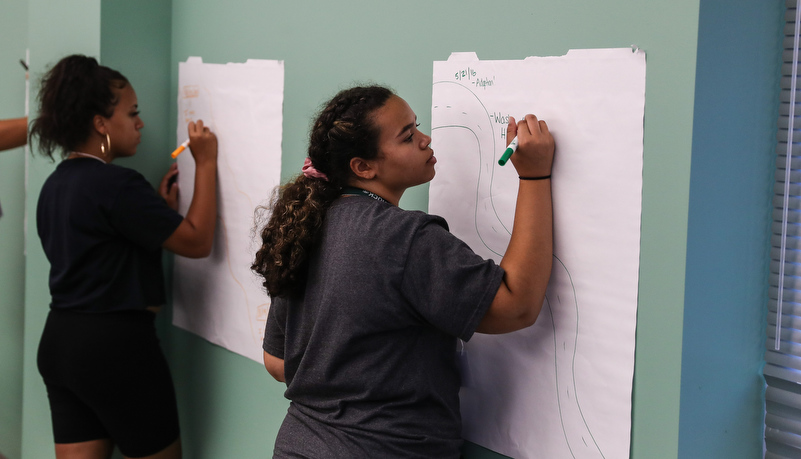 Students during jump start orientation