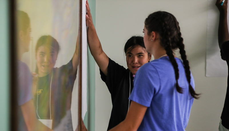 Students during jump start orientation