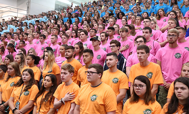 Students at Convocation